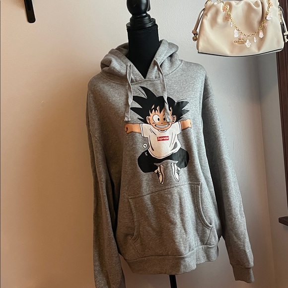 Bros Other - Gray Anime Graphic Hoodie